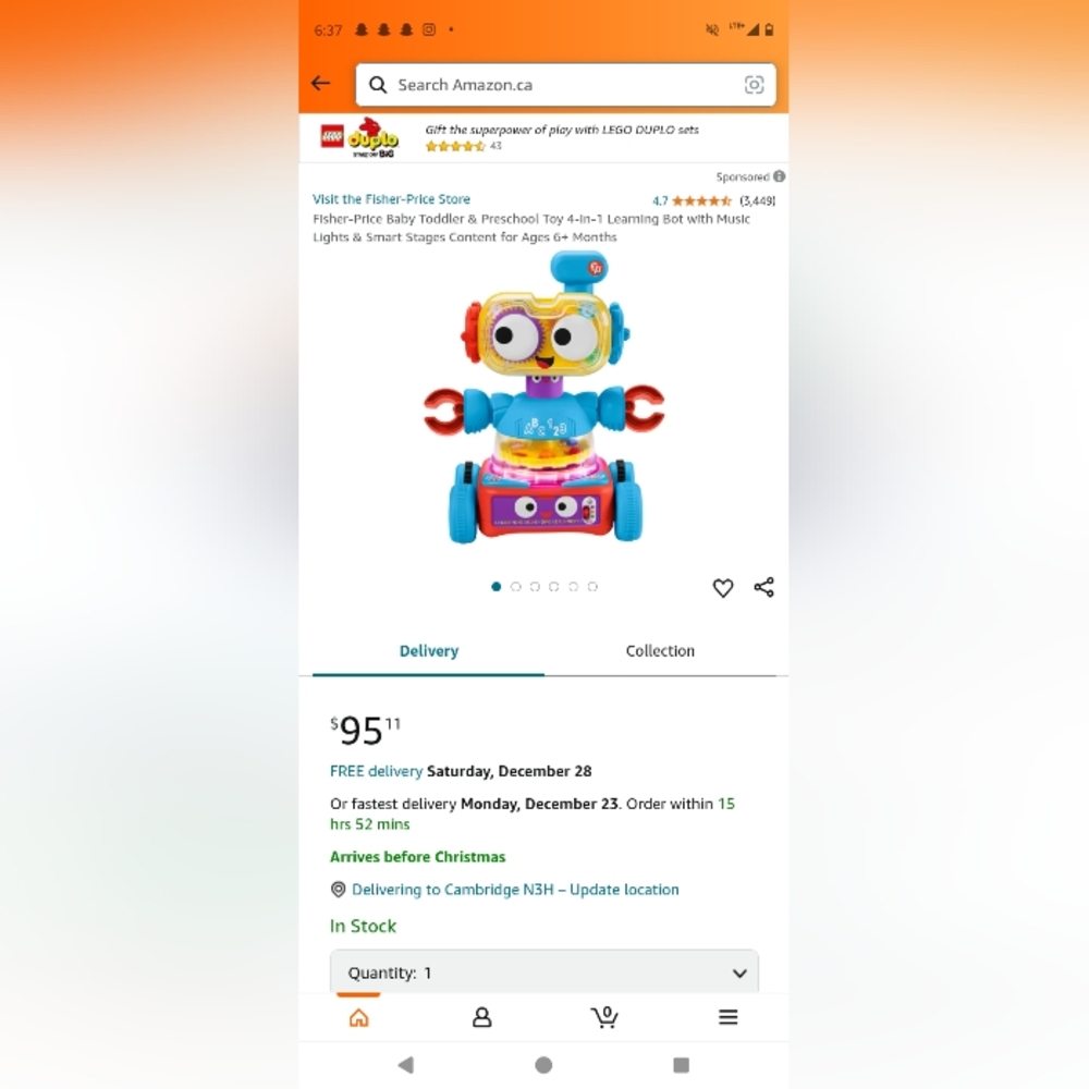4 in 1 learning bot like new